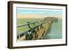 Pier, Old Orchard Beach, Maine-null-Framed Art Print