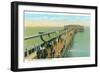 Pier, Old Orchard Beach, Maine-null-Framed Art Print