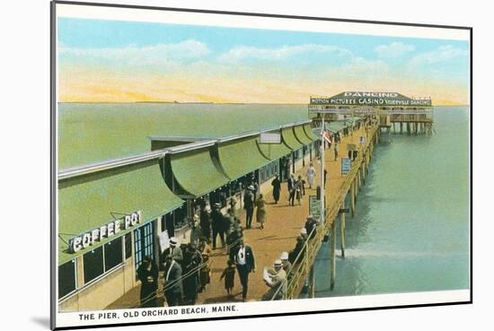 Pier, Old Orchard Beach, Maine-null-Mounted Art Print