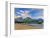 Pier on Hanalei Beach, Island of Kauai, Hawaii, USA-null-Framed Art Print