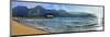 Pier on Hanalei Beach, Island of Kauai, Hawaii, USA-null-Mounted Art Print