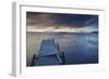 Pier on Isla del Sol (Island of the Sun) at Dawn, Lake Titicaca, Bolivia, South America-Ian Trower-Framed Photographic Print