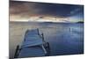 Pier on Isla del Sol (Island of the Sun) at Dawn, Lake Titicaca, Bolivia, South America-Ian Trower-Mounted Photographic Print