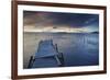 Pier on Isla del Sol (Island of the Sun) at Dawn, Lake Titicaca, Bolivia, South America-Ian Trower-Framed Photographic Print