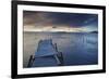 Pier on Isla del Sol (Island of the Sun) at Dawn, Lake Titicaca, Bolivia, South America-Ian Trower-Framed Photographic Print