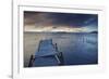 Pier on Isla del Sol (Island of the Sun) at Dawn, Lake Titicaca, Bolivia, South America-Ian Trower-Framed Photographic Print