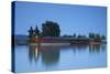 Pier on Keszthely Beach, Keszthely, Lake Balaton, Hungary, Europe-Ian Trower-Stretched Canvas