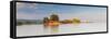 Pier on Keszthely Beach, Keszthely, Lake Balaton, Hungary-Ian Trower-Framed Stretched Canvas