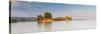 Pier on Keszthely Beach, Keszthely, Lake Balaton, Hungary-Ian Trower-Stretched Canvas