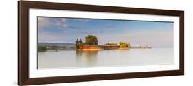 Pier on Keszthely Beach, Keszthely, Lake Balaton, Hungary-Ian Trower-Framed Photographic Print