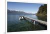 Pier on Lake Nahuel Huapi, Puerto Angostura, Villa La Angostura, Nahuel Huapi National Park, The La-Stuart Black-Framed Photographic Print