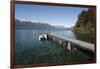 Pier on Lake Nahuel Huapi, Puerto Angostura, Villa La Angostura, Nahuel Huapi National Park, The La-Stuart Black-Framed Photographic Print