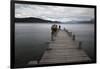 Pier on Lake Nahuel Huapi, Villa La Angostura, Nahuel Huapi National Park, The Lake District, Argen-Stuart Black-Framed Photographic Print