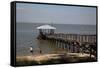 Pier On Mobile Bay-Carol Highsmith-Framed Stretched Canvas