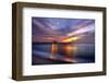 Pier on the Beach of Naples on the Gulf Coast, Florida, USA-null-Framed Premium Giclee Print