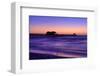 Pier on the Beach of Naples on the Gulf Coast, Florida, USA-null-Framed Premium Giclee Print