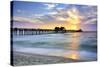 Pier on the Beach of Naples on the Gulf Coast, Florida, USA-null-Stretched Canvas