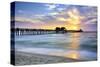 Pier on the Beach of Naples on the Gulf Coast, Florida, USA-null-Stretched Canvas