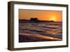 Pier on the Beach of Naples on the Gulf Coast, Florida, USA-null-Framed Art Print