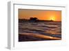 Pier on the Beach of Naples on the Gulf Coast, Florida, USA-null-Framed Art Print