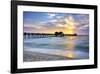 Pier on the Beach of Naples on the Gulf Coast, Florida, USA-null-Framed Art Print