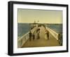 Pier, Ostend, Belgium, C.1890-C.1900-null-Framed Giclee Print