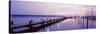 Pier over a Lake, Lake Starnberg, Munich, Bavaria, Germany-null-Stretched Canvas