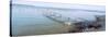 Pier over a Lake, Traverse City, Michigan, USA-null-Stretched Canvas