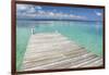 Pier over Clear Waters, Southwater Cay, Stann Creek, Belize-Cindy Miller Hopkins-Framed Photographic Print