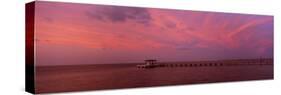 Pier over the Sea, Bokeelia Pier, Bokeelia, Pine Island, Florida, USA-null-Stretched Canvas