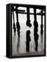 Pier Pilings 10-Lee Peterson-Framed Stretched Canvas