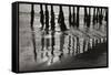 Pier Pilings 13-Lee Peterson-Framed Stretched Canvas