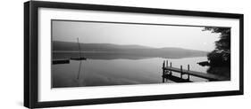 Pier, Pleasant Lake, New Hampshire, USA-null-Framed Photographic Print