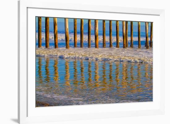 Pier Reflections I-Lee Peterson-Framed Photographic Print