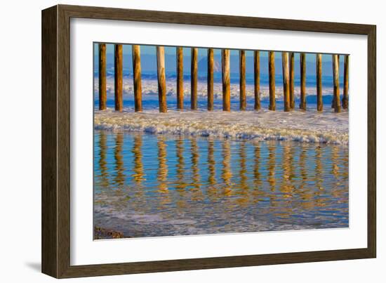 Pier Reflections I-Lee Peterson-Framed Photographic Print