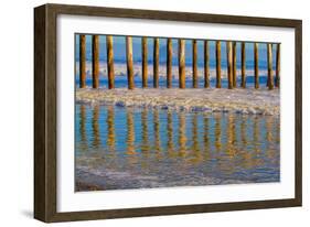 Pier Reflections I-Lee Peterson-Framed Photographic Print
