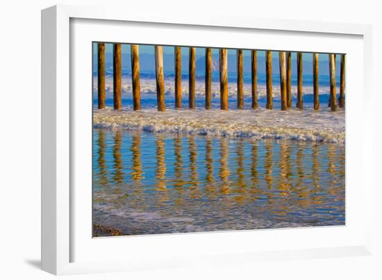 Pier Reflections I-Lee Peterson-Framed Photographic Print