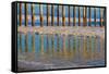 Pier Reflections I-Lee Peterson-Framed Stretched Canvas