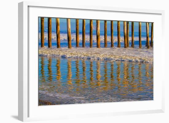 Pier Reflections I-Lee Peterson-Framed Photo