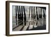 Pier Silhouette I-Lee Peterson-Framed Photo