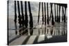 Pier Silhouette I-Lee Peterson-Stretched Canvas