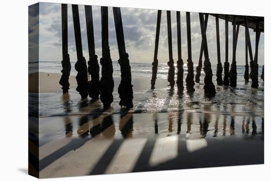 Pier Silhouette I-Lee Peterson-Stretched Canvas