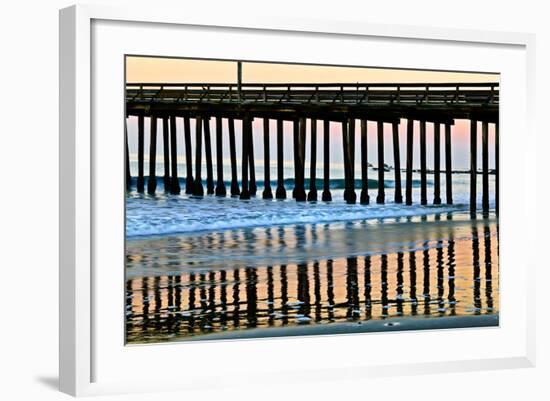 Pier Silhouette II-Lee Peterson-Framed Photo