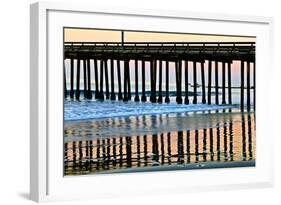 Pier Silhouette II-Lee Peterson-Framed Photo