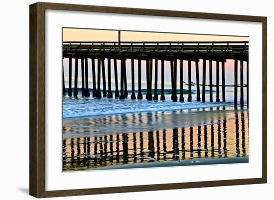 Pier Silhouette II-Lee Peterson-Framed Photo