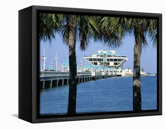 Pier, St. Petersburg, Gulf Coast, Florida, USA-J Lightfoot-Framed Stretched Canvas