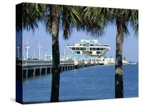 Pier, St. Petersburg, Gulf Coast, Florida, USA-J Lightfoot-Stretched Canvas