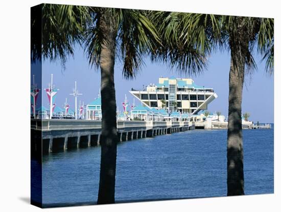 Pier, St. Petersburg, Gulf Coast, Florida, USA-J Lightfoot-Stretched Canvas