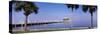 Pier Stretching Into the Ocean, St. Petersburg, Florida, USA-null-Stretched Canvas