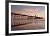 Pier Sunset 1-Lee Peterson-Framed Photographic Print